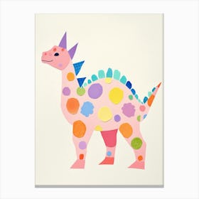 Nursery Dinosaur Art Styracosaurus 3 Canvas Print
