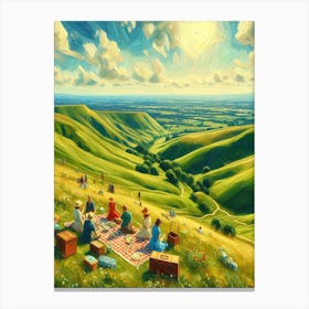 Picnic In The Hills Canvas Print