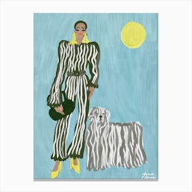Fashion Dog Canvas Print