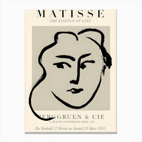 Matisse The Essence Of Line Canvas Print