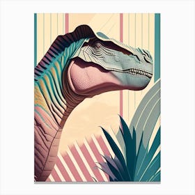 Herrerasaurus Pastel Dinosaur Canvas Print