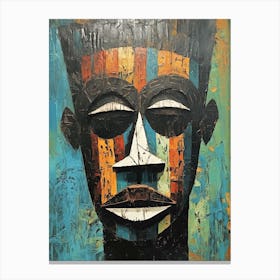 Celestial Symphonies; African Tribal Masks Canvas Print