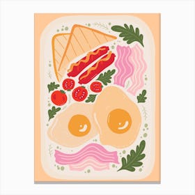 Breakfast Plate Kitchen and Dining Canvas Print