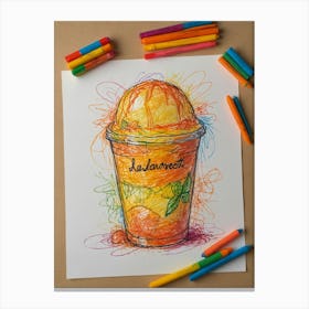 Ice Cream In A Cup 3 Canvas Print