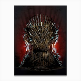 Iron Throne Displate Canvas Print