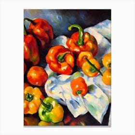 Habanero Pepper 2 Cezanne Style vegetable Canvas Print