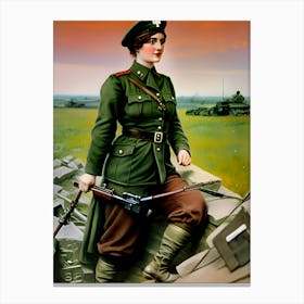 Warriors of WWI Reimagined 105 Canvas Print