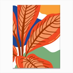 Tropical Leaves Canvas Print