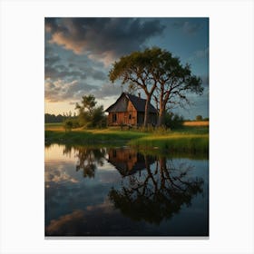 House By The Lake 2 Canvas Print