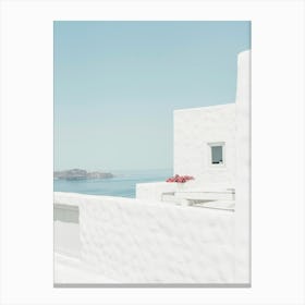 Whitewashed, Santorini Canvas Print