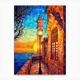 Topkapi Palace Pixel Art 11 Canvas Print