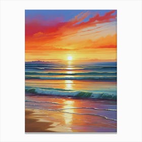 210.Golden sunset,San Francisco,USA. Canvas Print