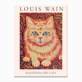 Louis Wain, Kaleidoscope Cats Poster 21 Canvas Print