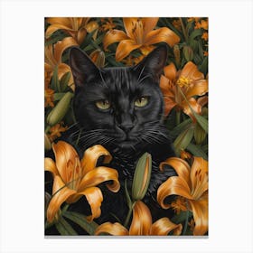 Lily Cat Canvas Print