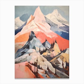 Mount Root Usa 2 Mountain Painting Canvas Print