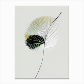 Dandelion Leaf Abstract Canvas Print