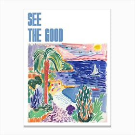 See The Good Poster Seaside Painting Matisse Style 1 Canvas Print