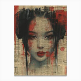 Geisha 4 Canvas Print