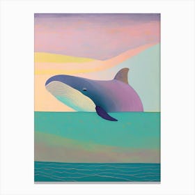 Whale In Atlantic Ocean 2 Canvas Print