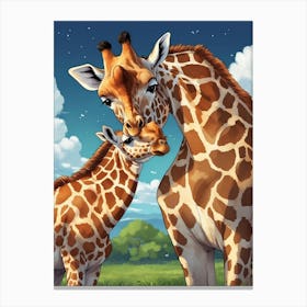 Giraffes Canvas Print