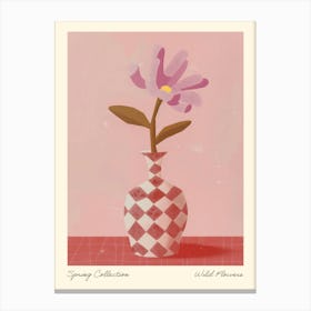 Spring Collection Wild Flower Vase 4 Canvas Print