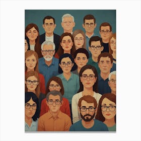 Group Of People Canvas Print