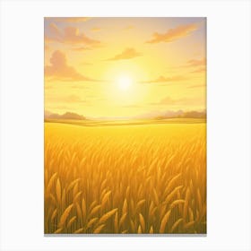 Golden Wheatfield Canvas Print