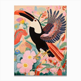 Maximalist Bird Painting Toucan 1 Canvas Print