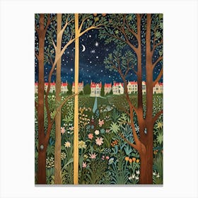 William Morris Night In The Woods 13 Canvas Print