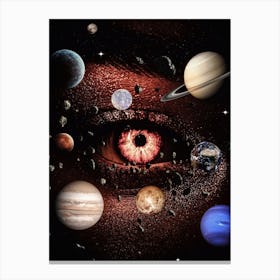 Eye Of The Sun Planets Solar System Canvas Print