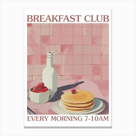 Breakfast Club Pancakes 4 Canvas Print