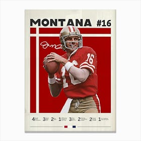 Joe Montana Canvas Print