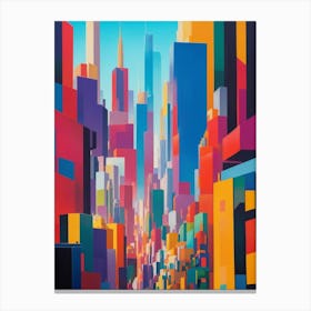 Bustling Metropolis V1 Canvas Print