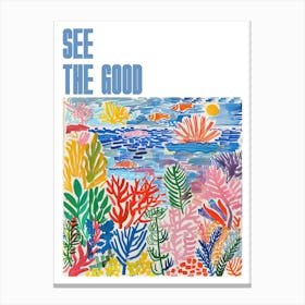 See The Good Poster Seaside Painting Matisse Style 10 Canvas Print