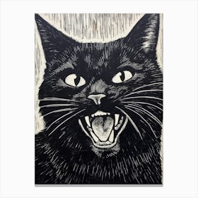 Screaming Cat 1 Canvas Print