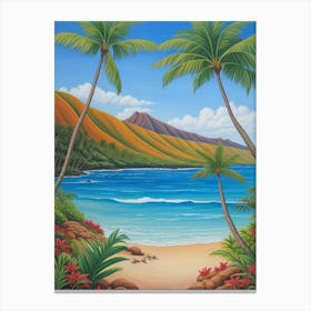 Absolute Reality V16 Beautiful Landscape In Hawai Oil Paint 0 Canvas Print
