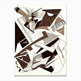 Abstract Drawing Art Canvas Print