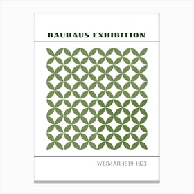 Bauhaus Green Exhibition 16 Canvas Print