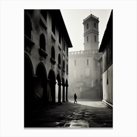 Vicenza, Italy,  Black And White Analogue Photography  3 Canvas Print