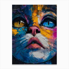 Cat Painting Canvas Print