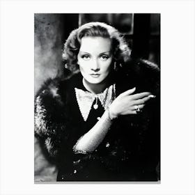 German American Actress Marlene Dietrich In A Promotional Portrait For Shanghai Express Canvas Print