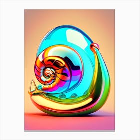 Glass Snail  Pop Art Canvas Print