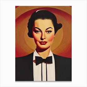 Ava Gardner Illustration Movies Canvas Print