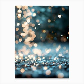 Christmas Bokeh Background Canvas Print