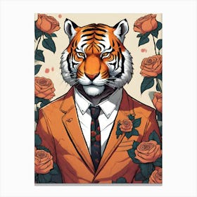 Tiger man Canvas Print