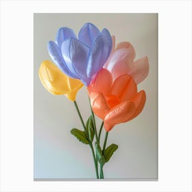Dreamy Inflatable Flowers Sweet Pea 1 Canvas Print