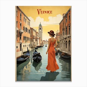 Venice city art print Canvas Print