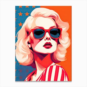 Pop Art Nation: Uniting USA's Diverse Women Canvas Print