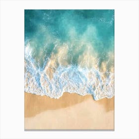 Aerial View Of A Beach 37 Canvas Print