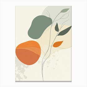 Abstract Leaves 5 Canvas Print